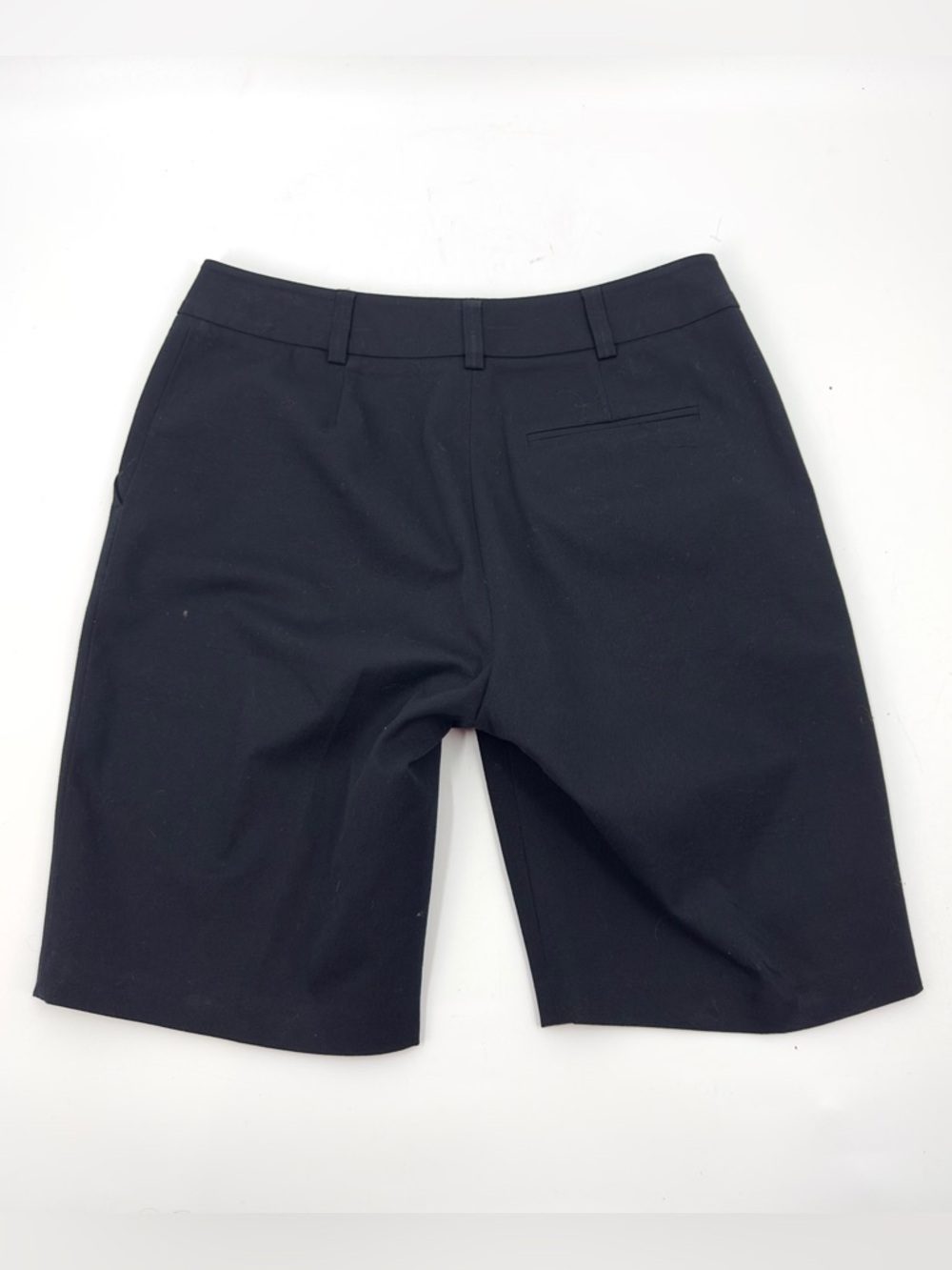 J McLaughlin Peggie Beach Shorts Womens Size 4 Bermuda Cotton Stretch Black - Picture 3 of 8